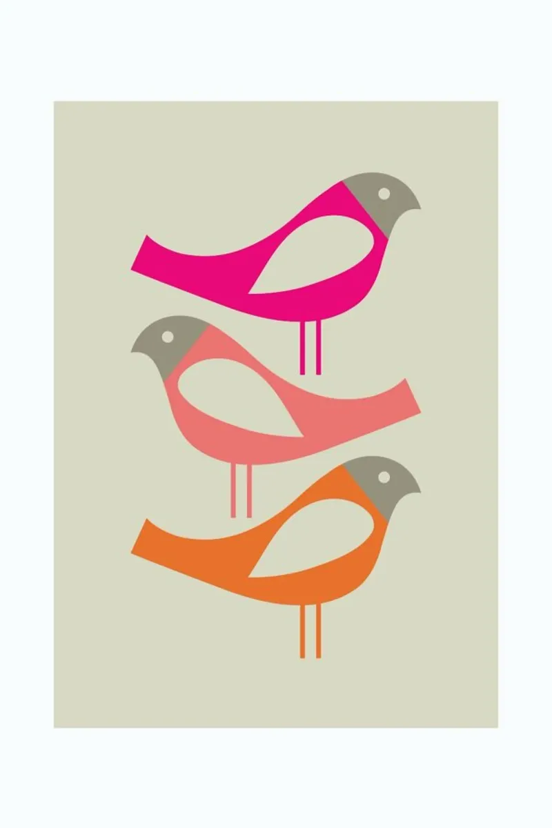Three Scandi Birds 1 pellicola backlit da Visual Philosophy