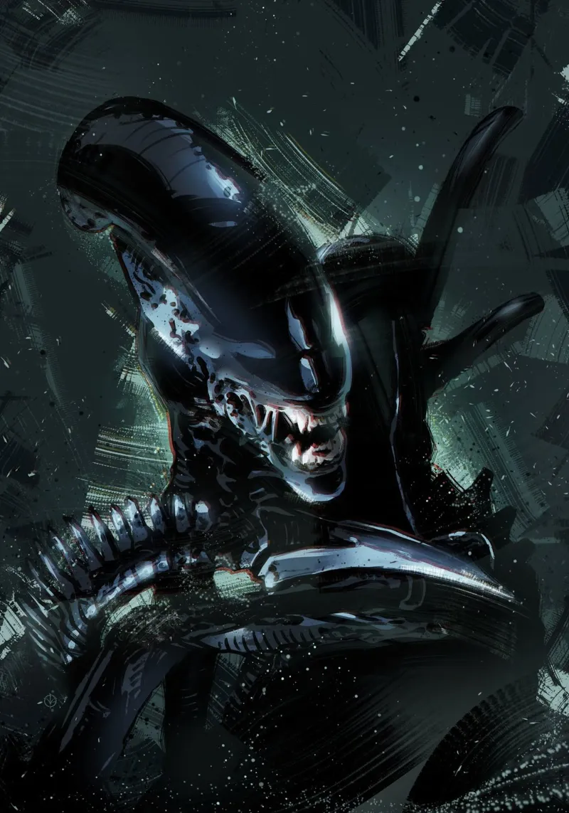 Alien Xenomorph pellicola backlit da nabakumov