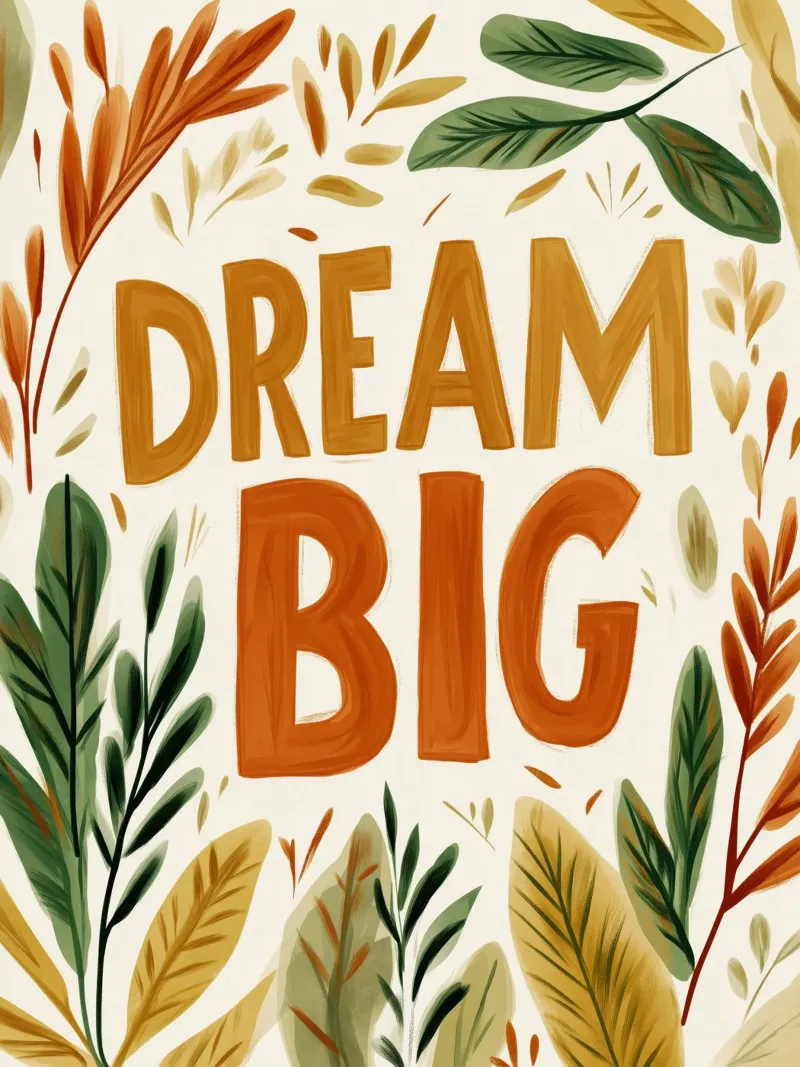 Dream Big (Autumn Version) carta hahnemühle da treechild