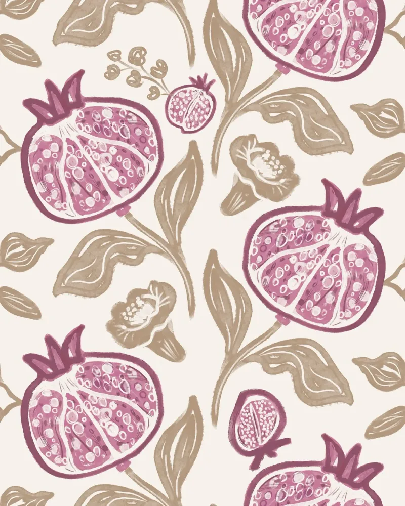 Pomegranates Pattern pannello forex da anisillustration