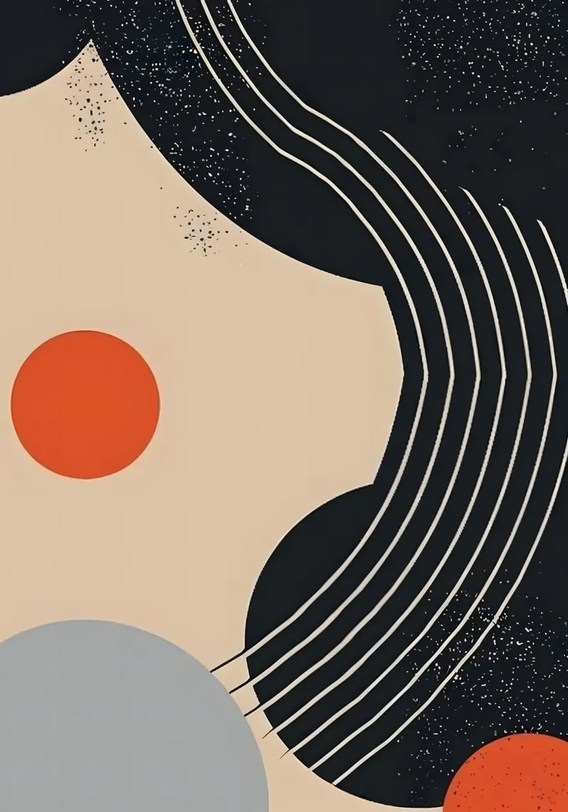 Abstract shapes and lines poster de LisaArtes