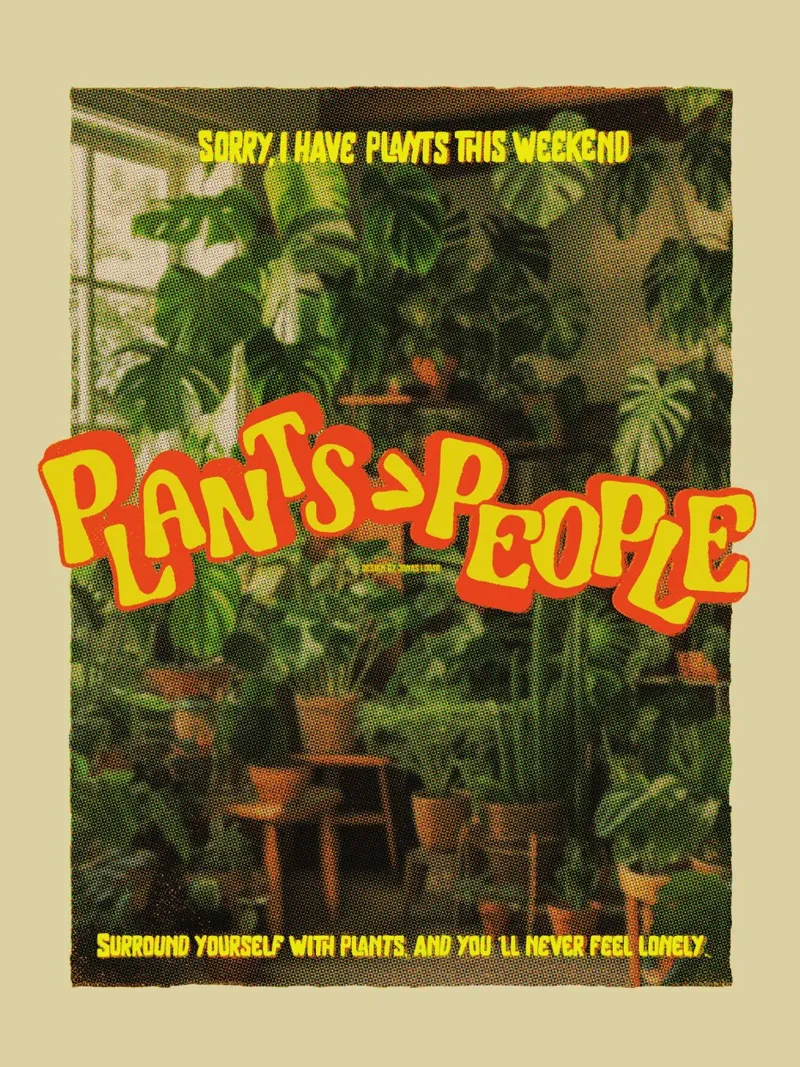 Plants Over People poster with plastic frame by Jonas Loose