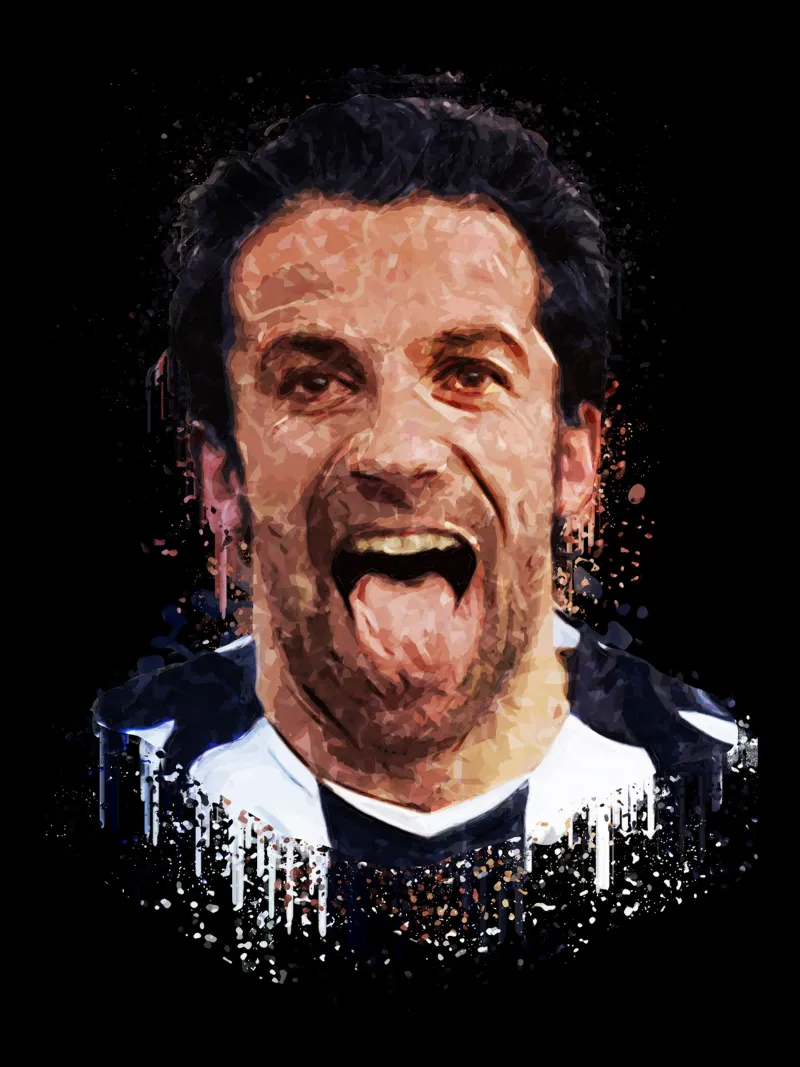 Alessandro Del Piero tela con Cornice a cassetta da Gunawan Rb