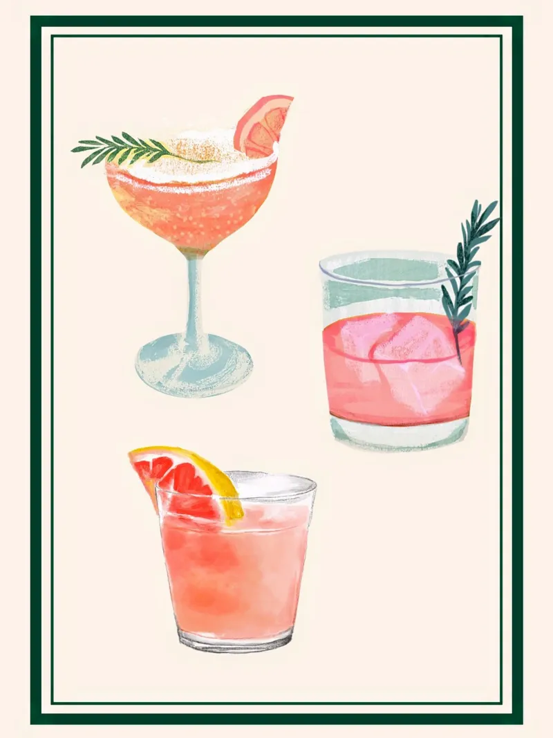 Ora del cocktail tela con Cornice a cassetta da Rini