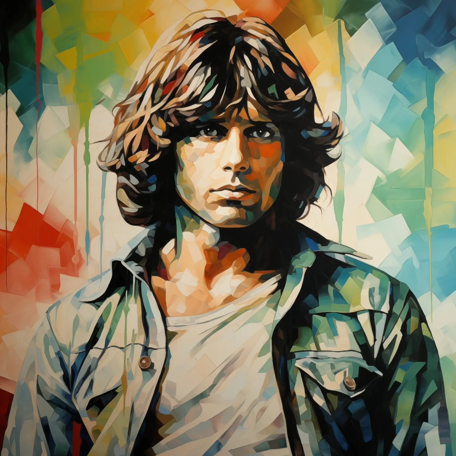 Jim Morisson - The Doors - Pop Art Portrait pellicola backlit da Autofocus