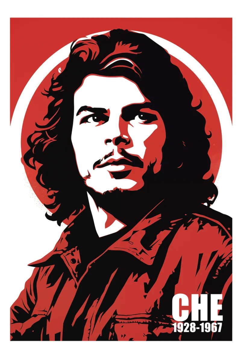 Ernesto Che Guevara Vintage Motiv backlit folie van Autofocus