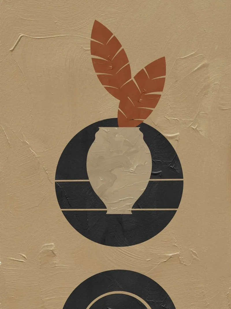Composizione di vasi - Design moderno e retrò carta hahnemühle da Whole©