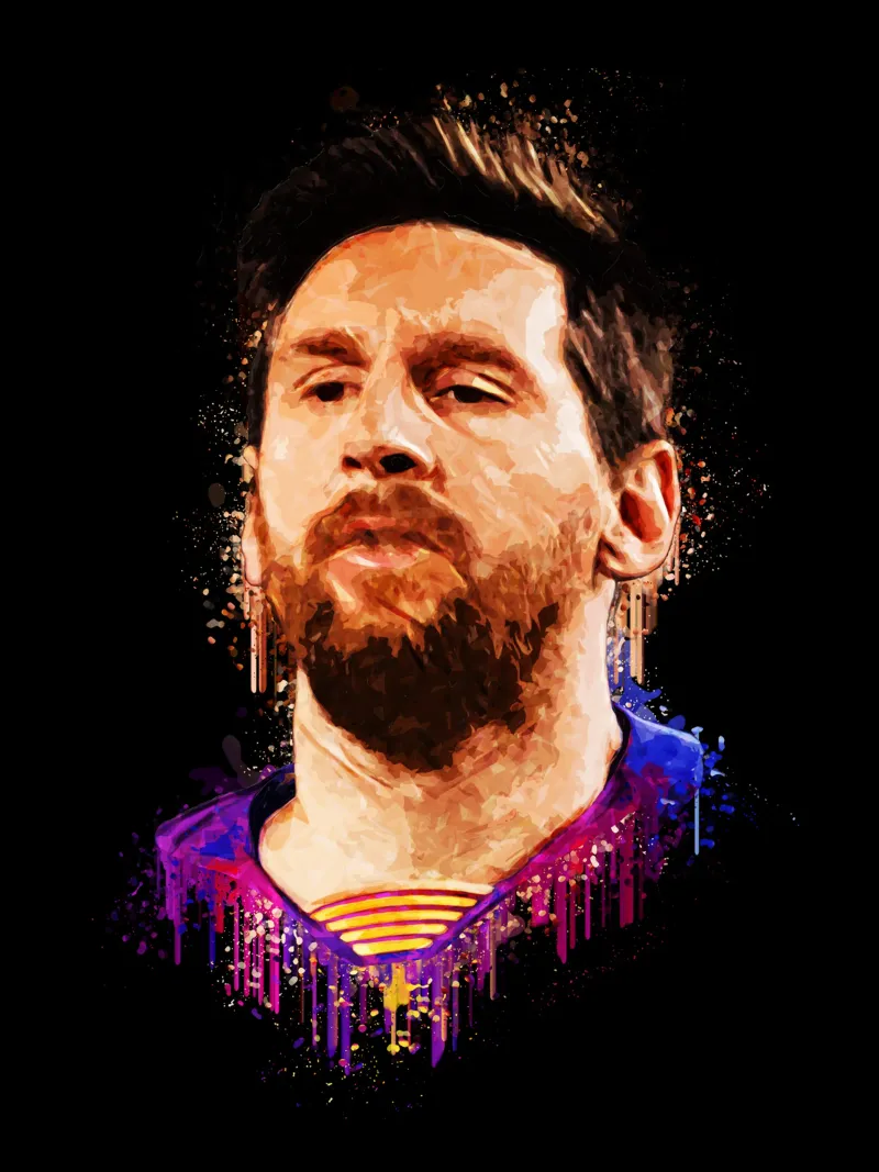 Lionel Messi pellicola backlit da Gunawan Rb