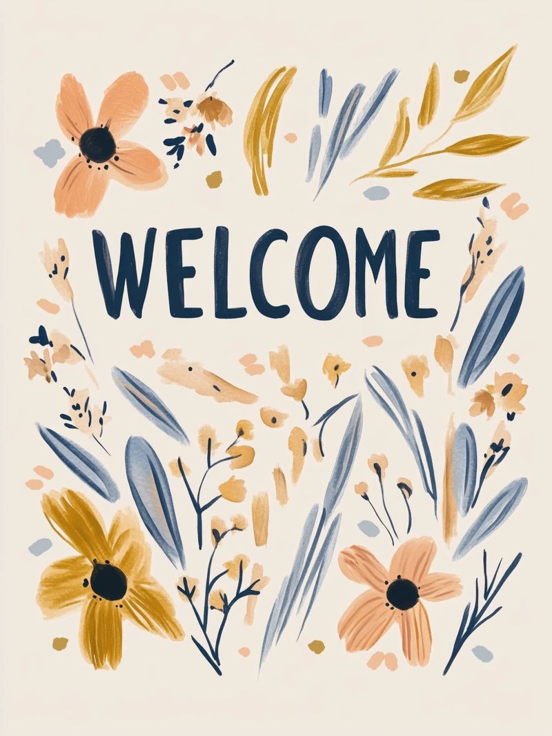 Welcome (Version 1) alluminio dibond da treechild