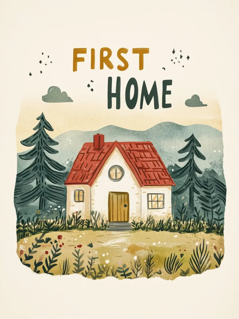 First Home (Version 2) plexiglass da treechild