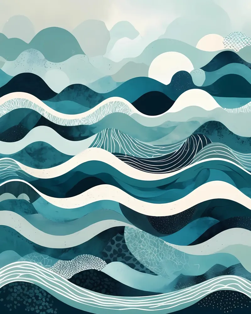 Serene Seascape hahnemühle by Artistic-shop