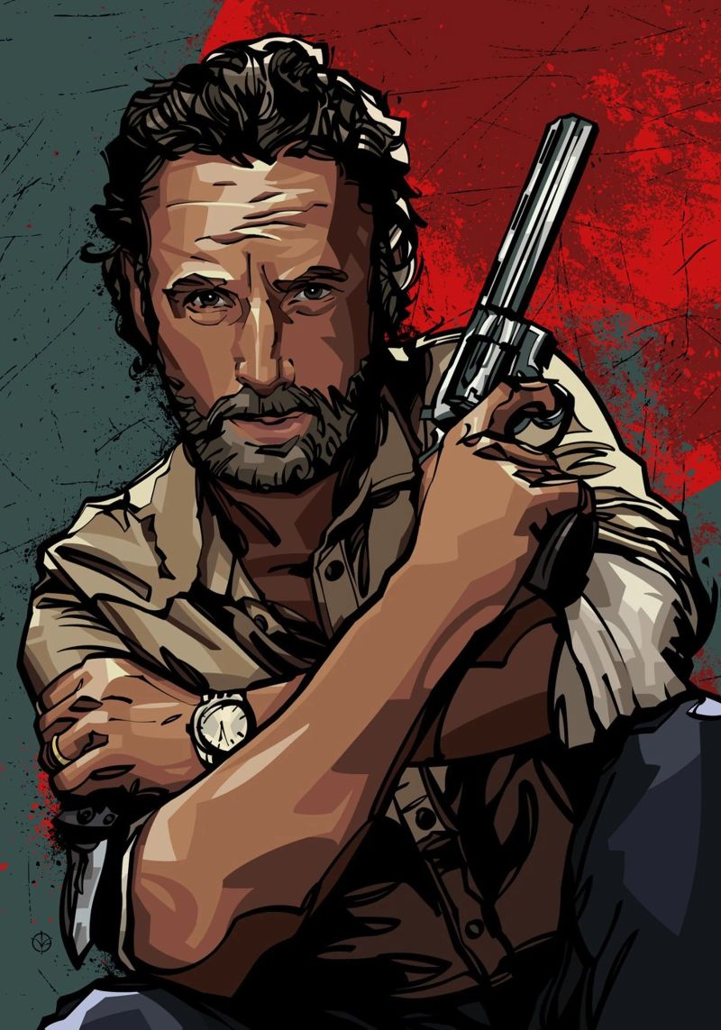 Rick Grimes pellicola backlit da nabakumov