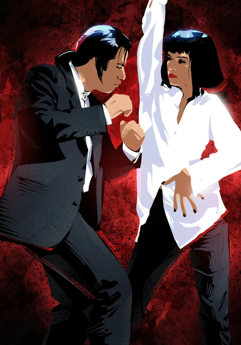 Pulp Fiction Dancing pellicola backlit da nabakumov