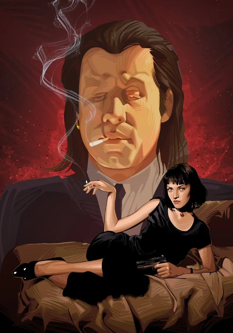 Pulp Fiction pellicola backlit da nabakumov