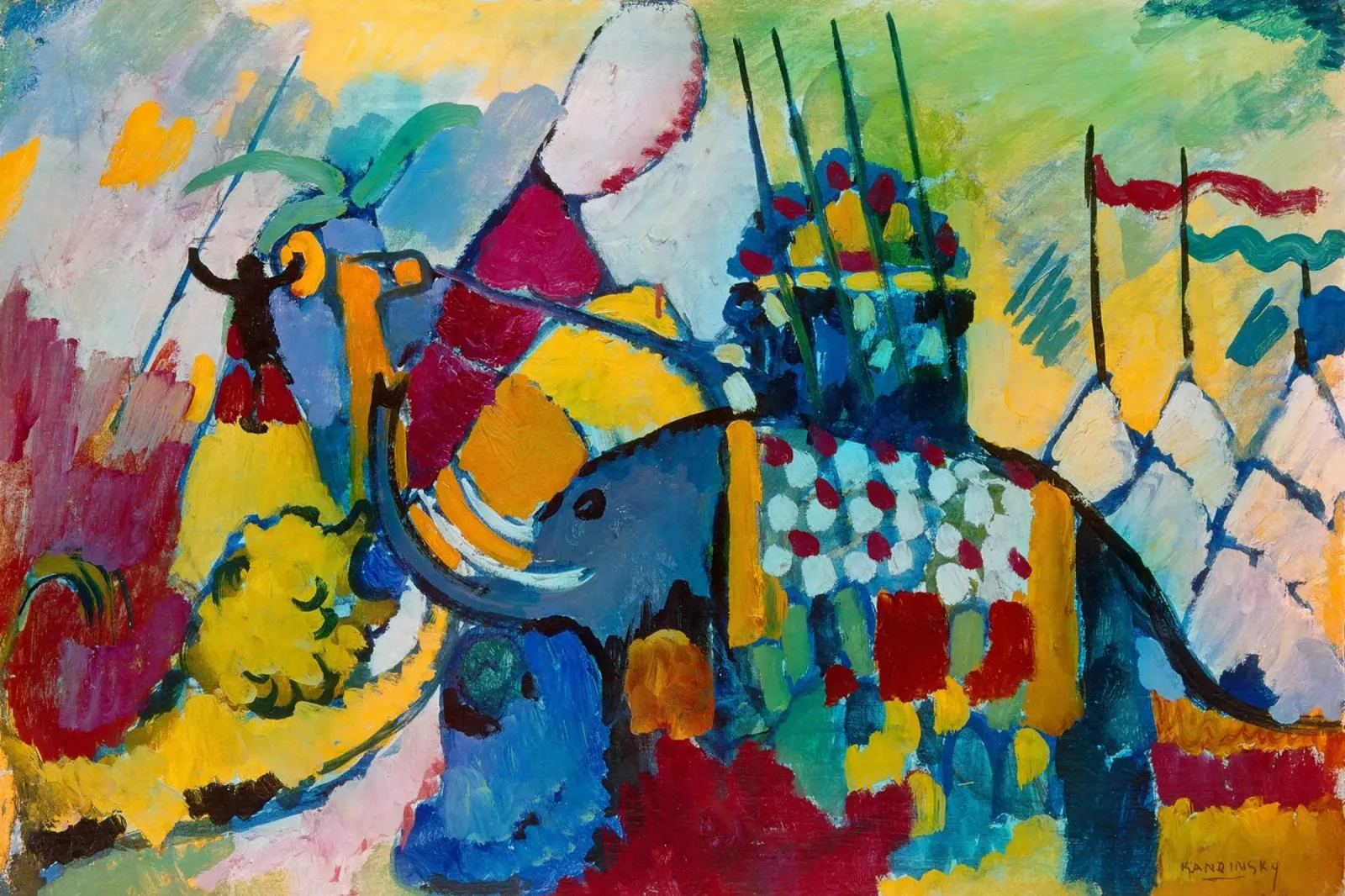 Kandinsky - L'elefante pellicola backlit da ARTOTHEK