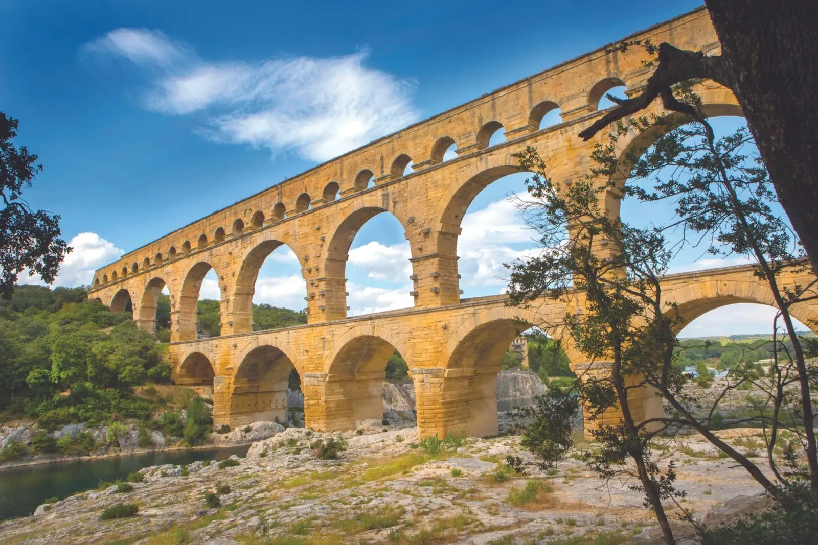 Pont du Gard pellicola backlit da Dave Hare Photography