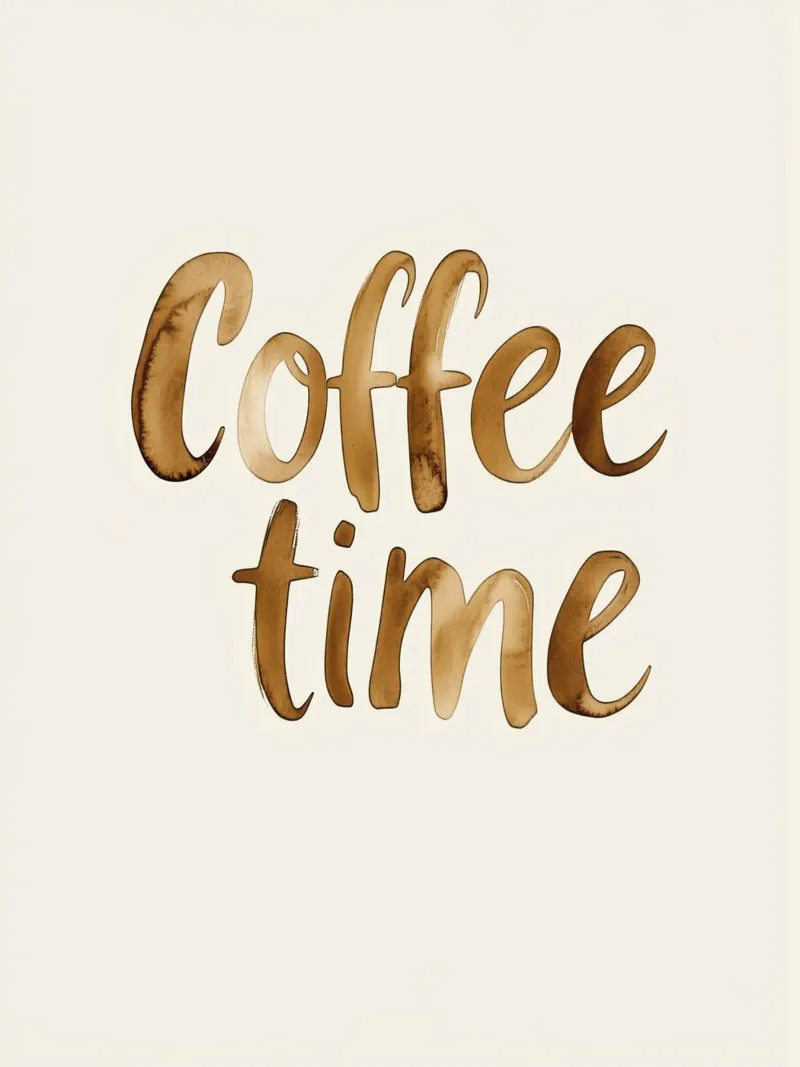 Coffee Time (Version 2) alluminio dibond da treechild