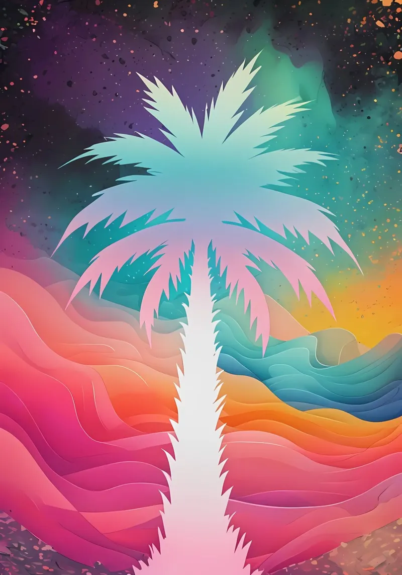 Desert Oasis acrylic glass by Artistic-shop