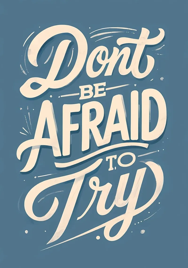 Don't Be Afraid to Try canvas by Artistic-shop