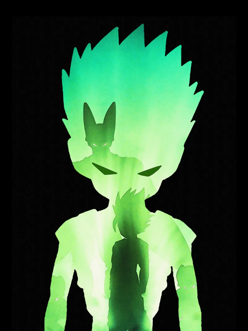 Cell VS Gohan pellicola backlit da Gunawan Rb
