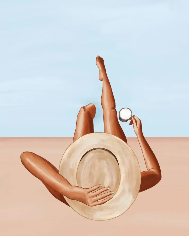 Ragazza a bordo piscina poster da Ivy Green Illustrations