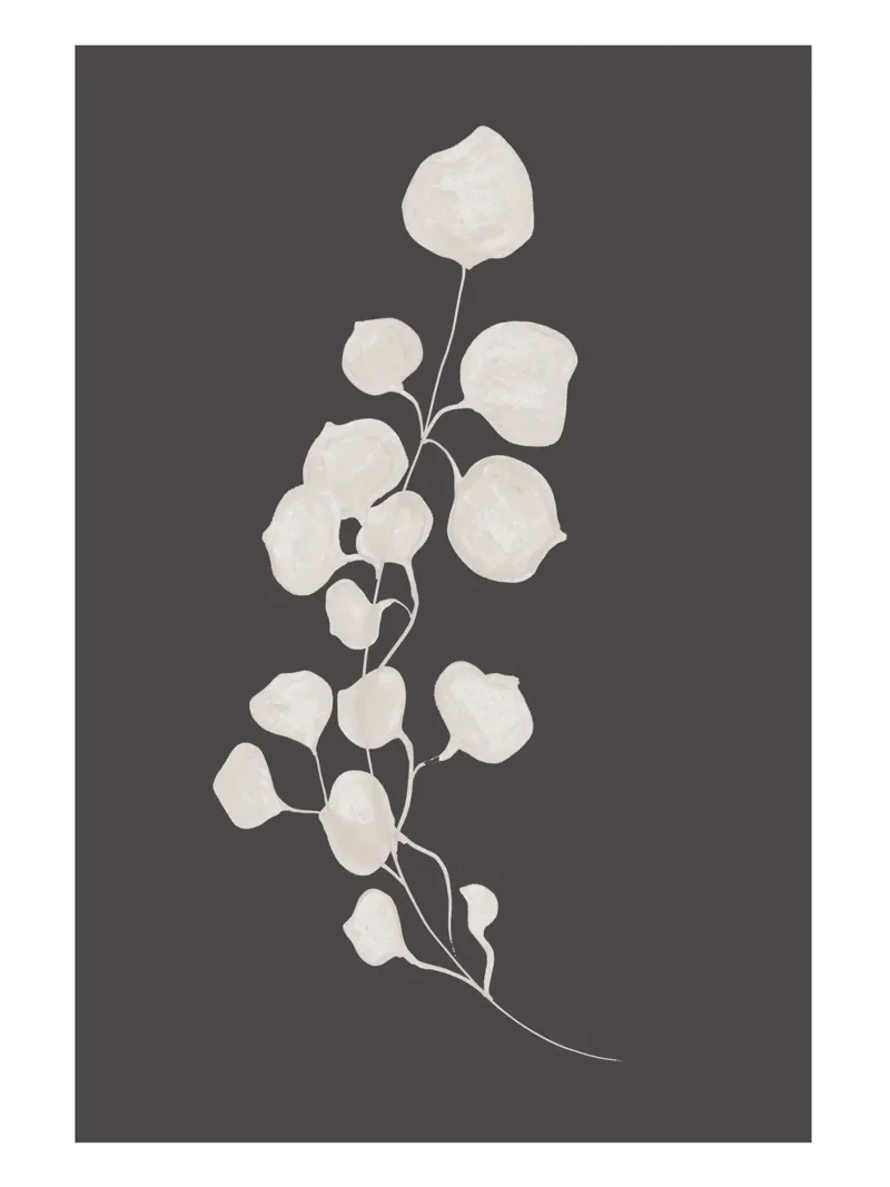 Elegant minimalist branch design canvas by Whole©