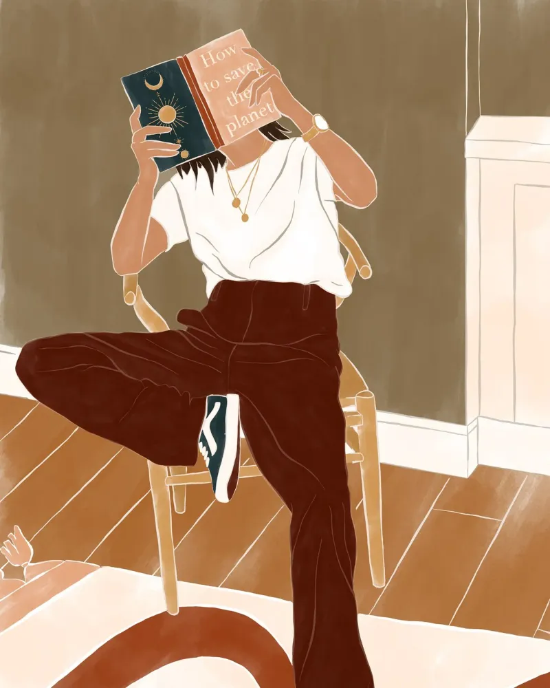 How To Save the Planet alu-dibond by Ivy Green Illustrations
