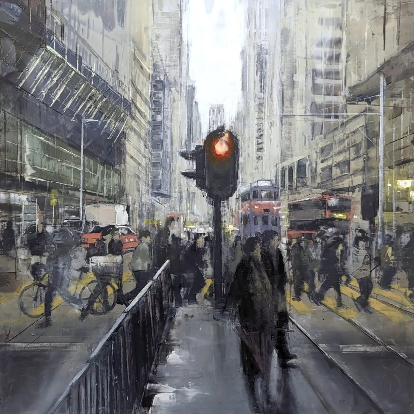 "HONG_KONG_24_01" - Vista della città pellicola backlit da Eduard Warkentin Art