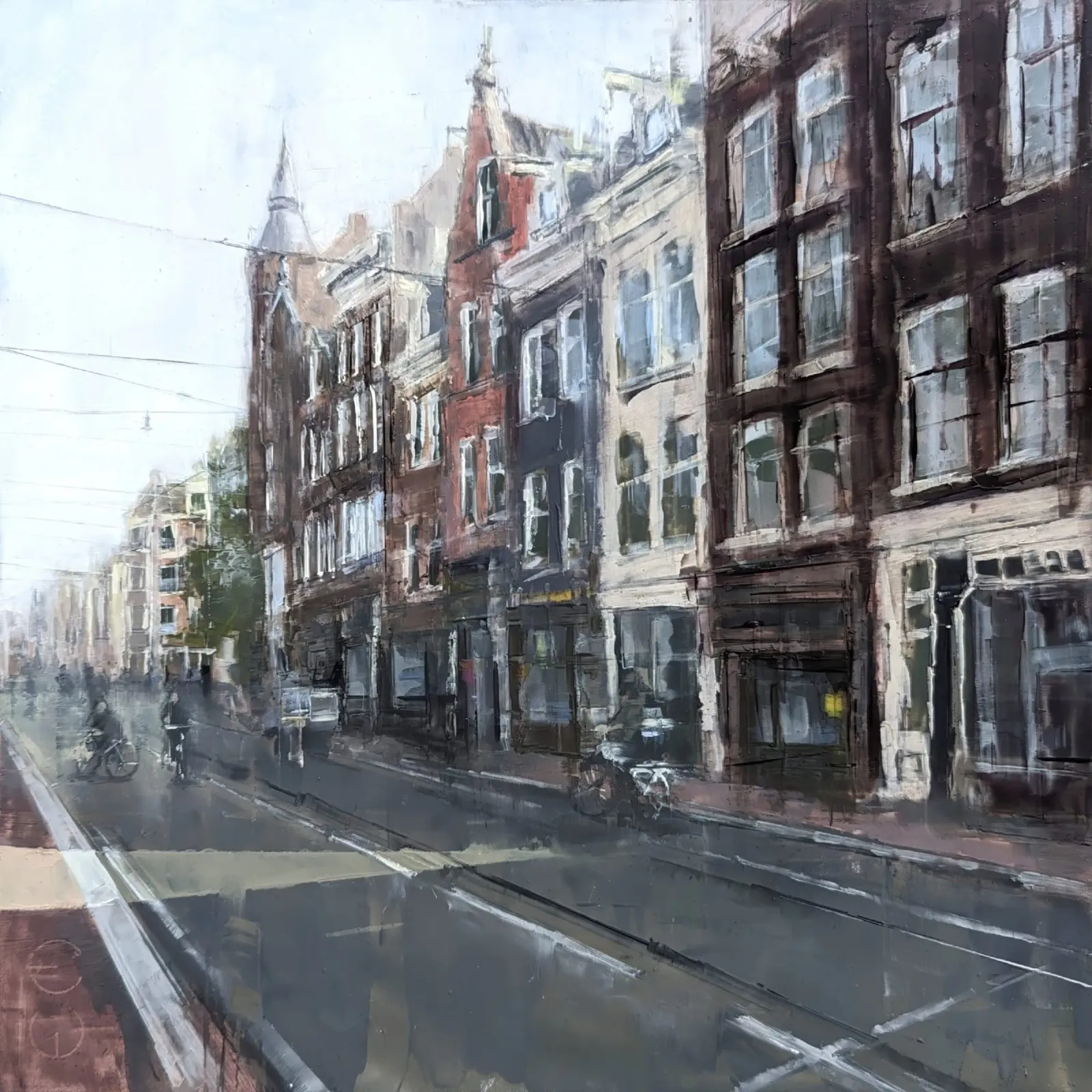 "AMSTERDAM_24_01" - City view canvas by Eduard Warkentin Art