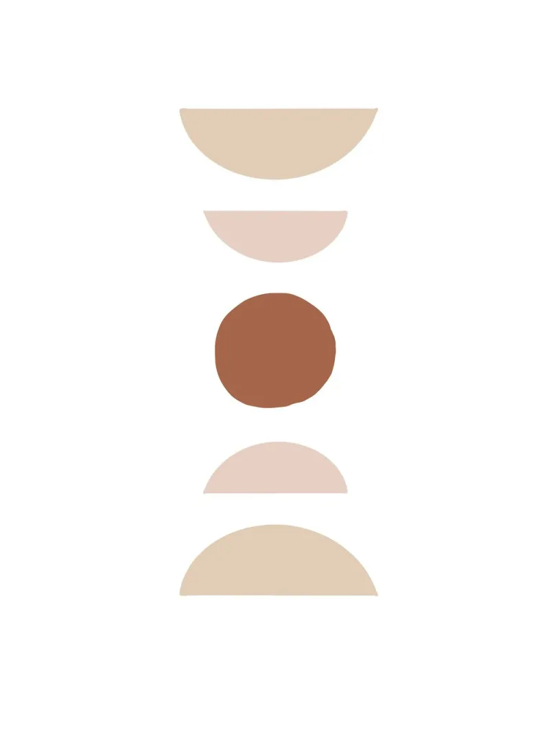 Abstract geometry - Boho minimalism canvas by Whole©