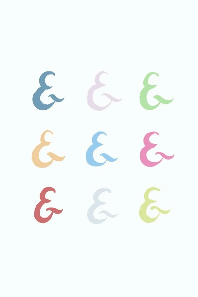 Ampersand pellicola backlit da Dead Language