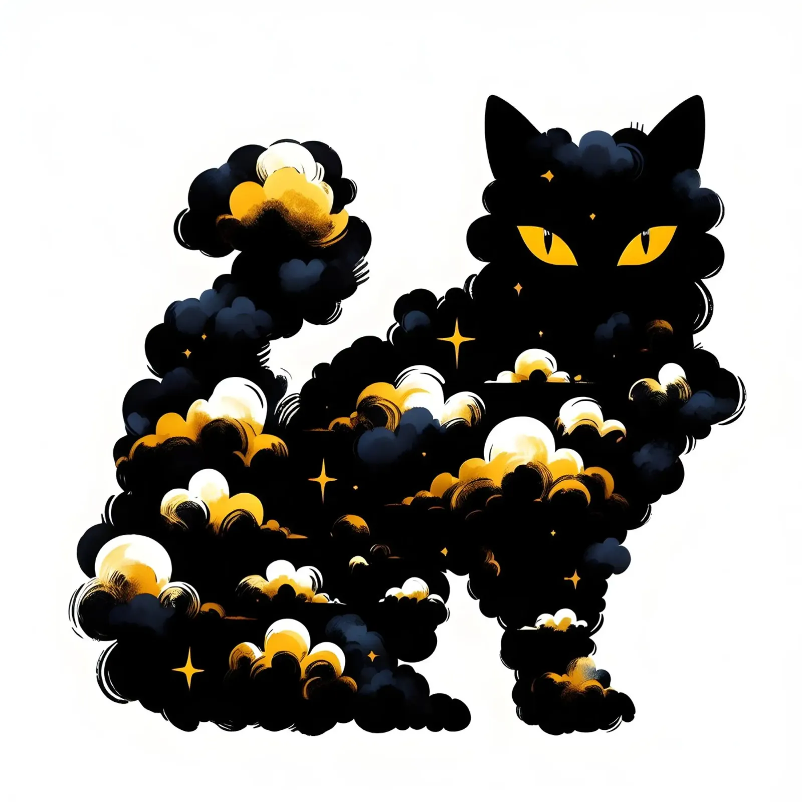 Ritratto di gatto poster da ARTOMATIC