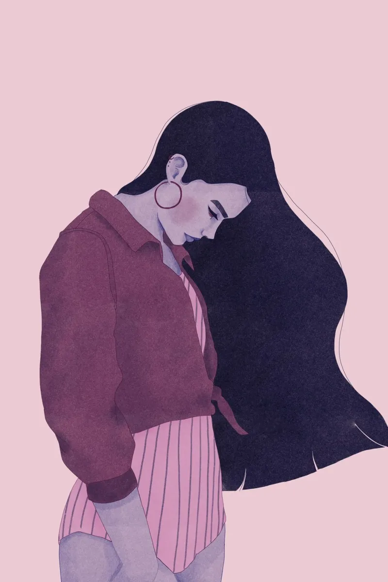 Veronika Grenzebach - Cheveux comme le ciel de nuit poster de The Artcircle