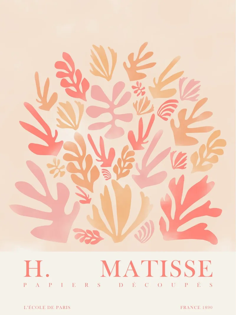 Opera d'arte ispirata a Matisse pellicola backlit da Whole©