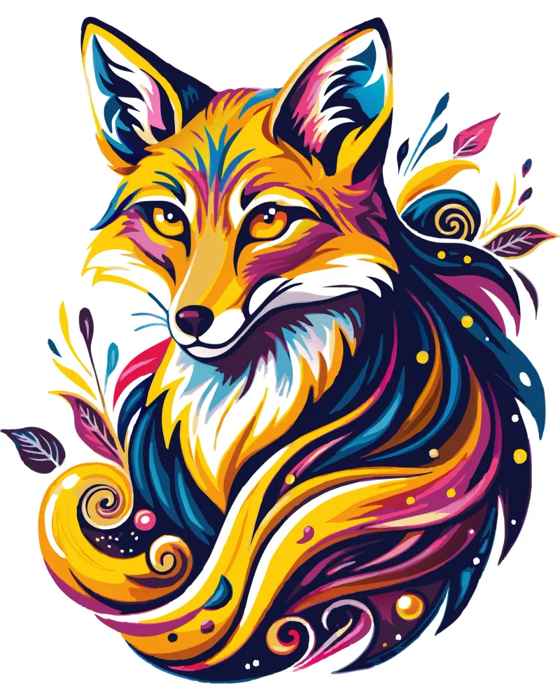 Strahlender Fuchs Whimsy Hahnemühle von Artnesia