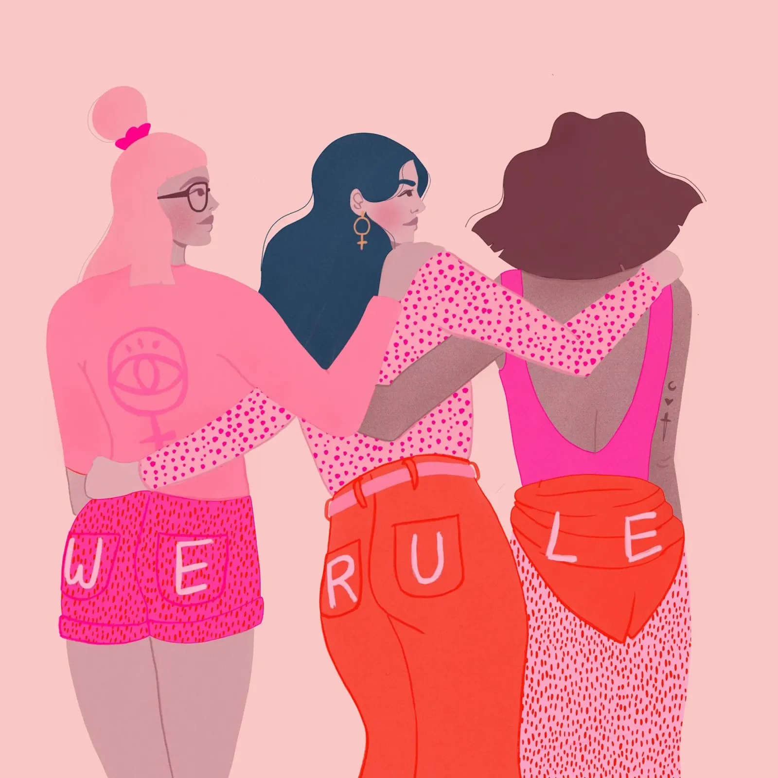 Veronika Grenzebach - Noi governiamo poster con telaio in plastica da The Artcircle