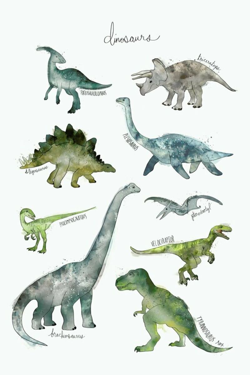 Dinosaurs poster de Amy Hamilton