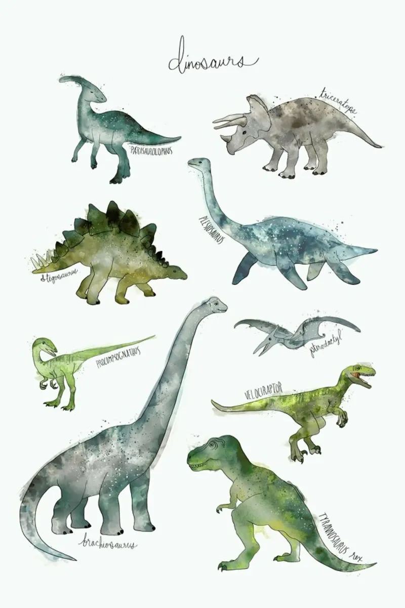 Dinosaurs poster da Amy Hamilton
