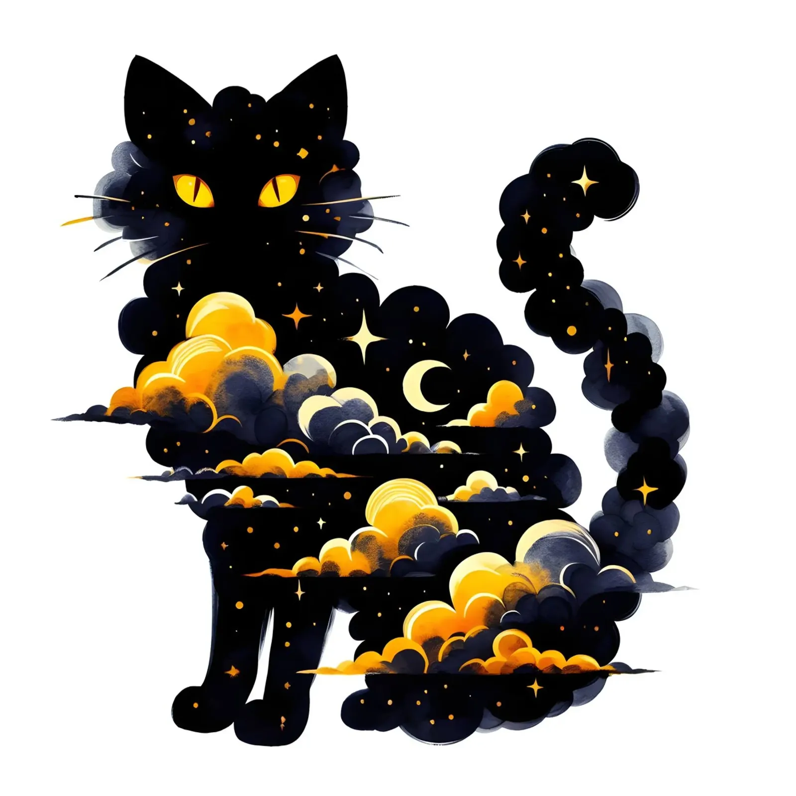 Cloudy Cat hahnemühle by ARTOMATIC