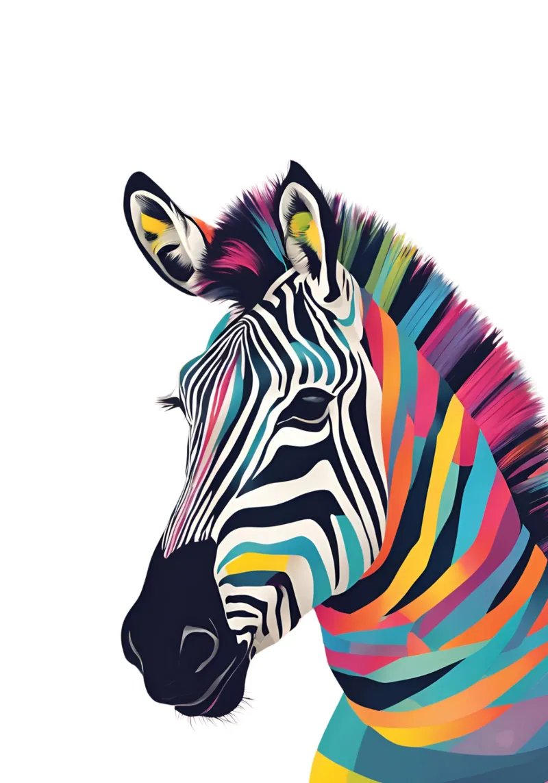 "Wild Elegance" poster with plastic frame by DesignArt