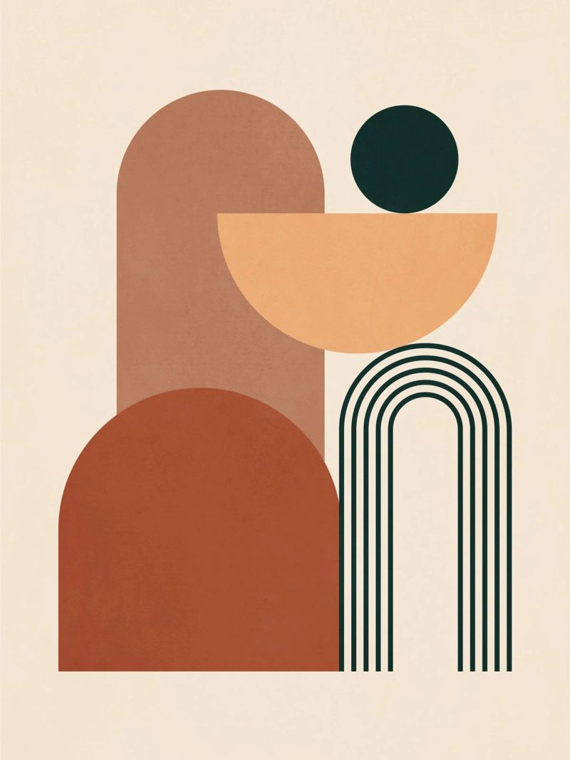 geometric abstract 61 canvas by Gaite