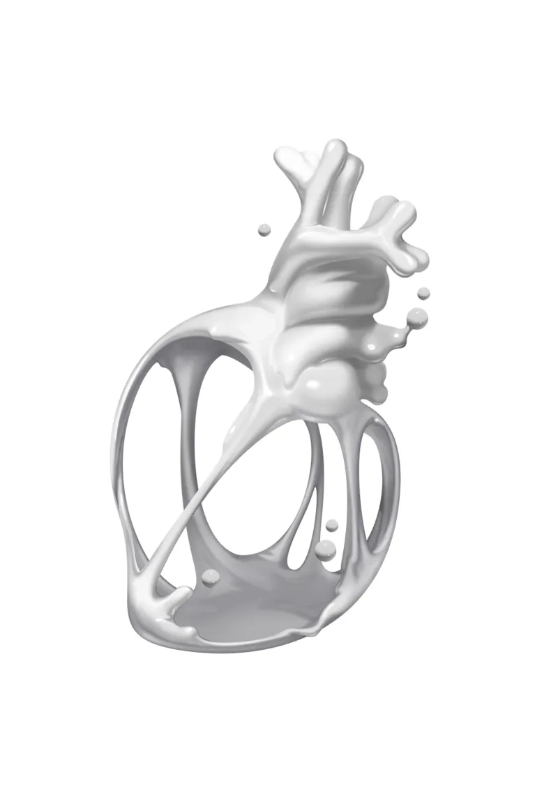 Cuore di latte pannello forex da Artascy Art