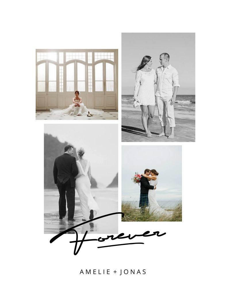 Contemporary Wedding Poster von Kartenliebe
