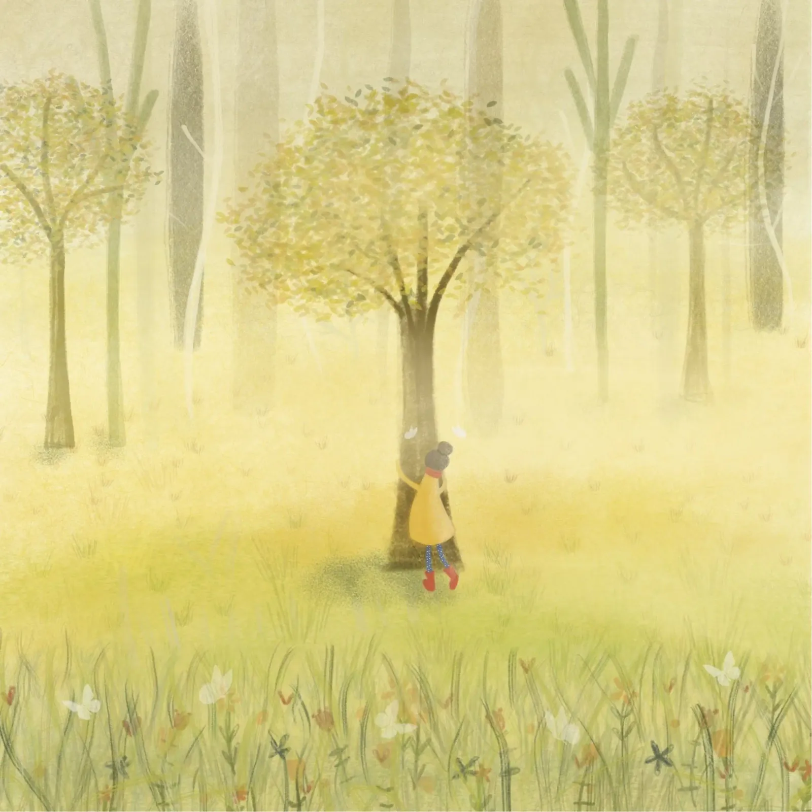 ABBRACCIARE UN ALBERO pellicola backlit da Inge Hauser Illustration
