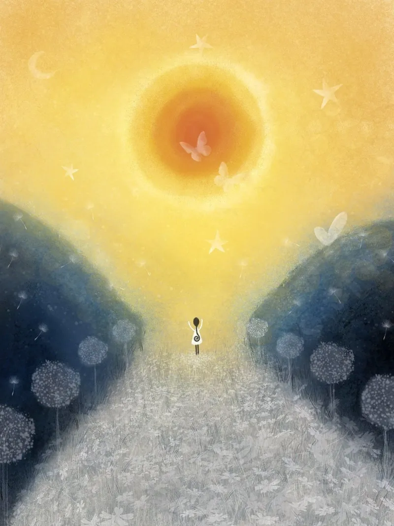 SOLE pellicola backlit da Inge Hauser Illustration
