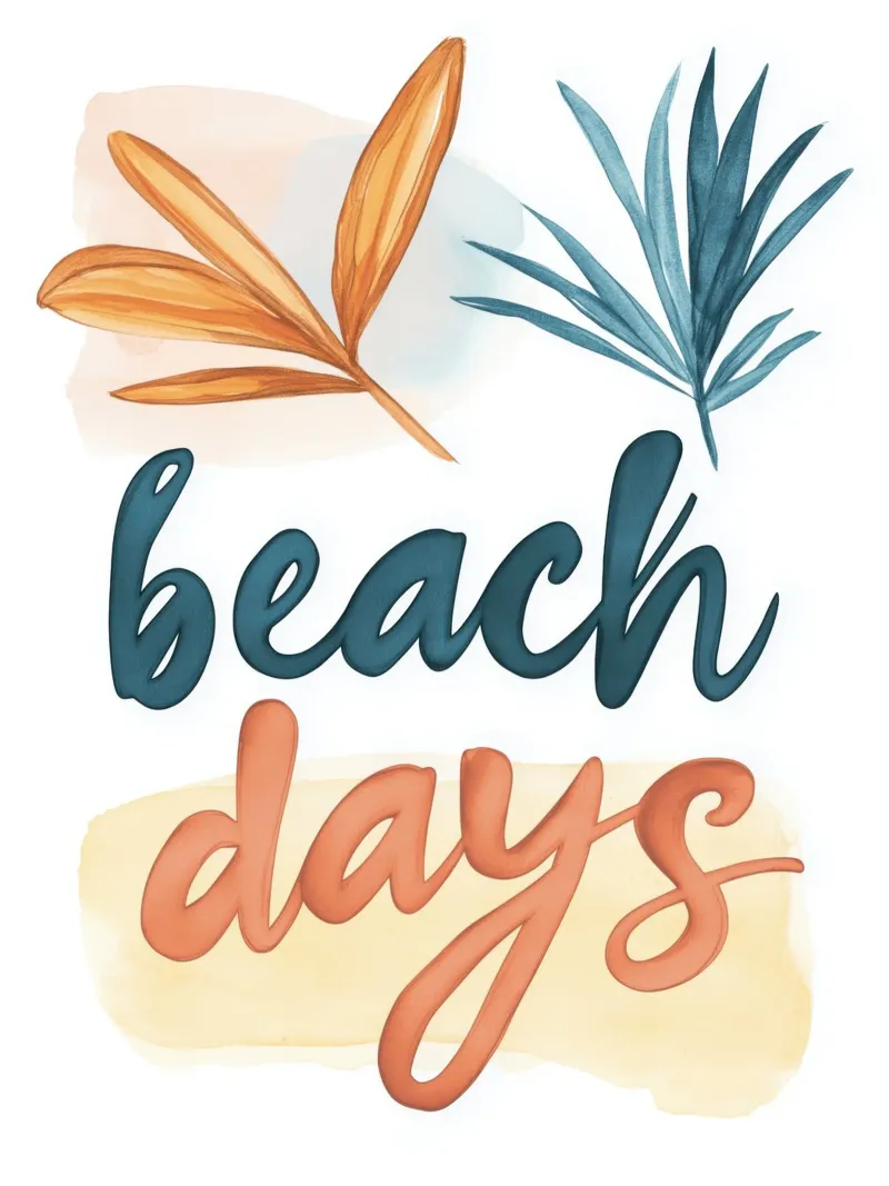 Beach Days (Version No 1) plexiglass da treechild