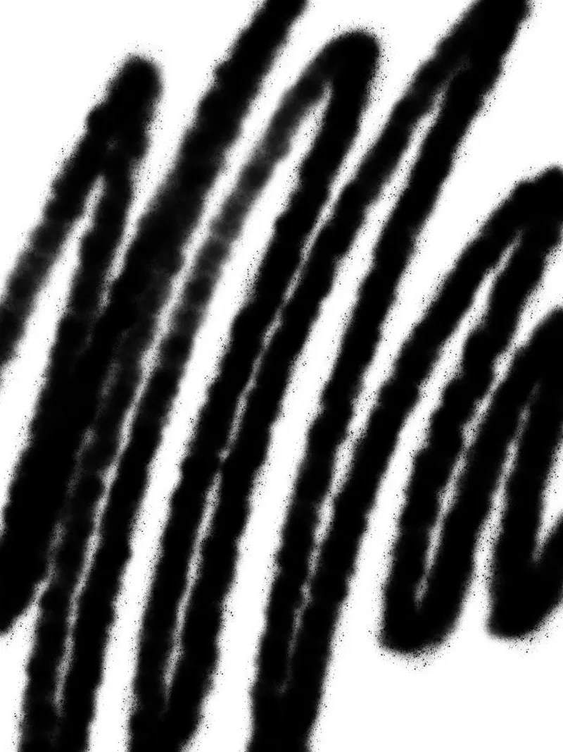 Black on White Abstract canvas by Studio B