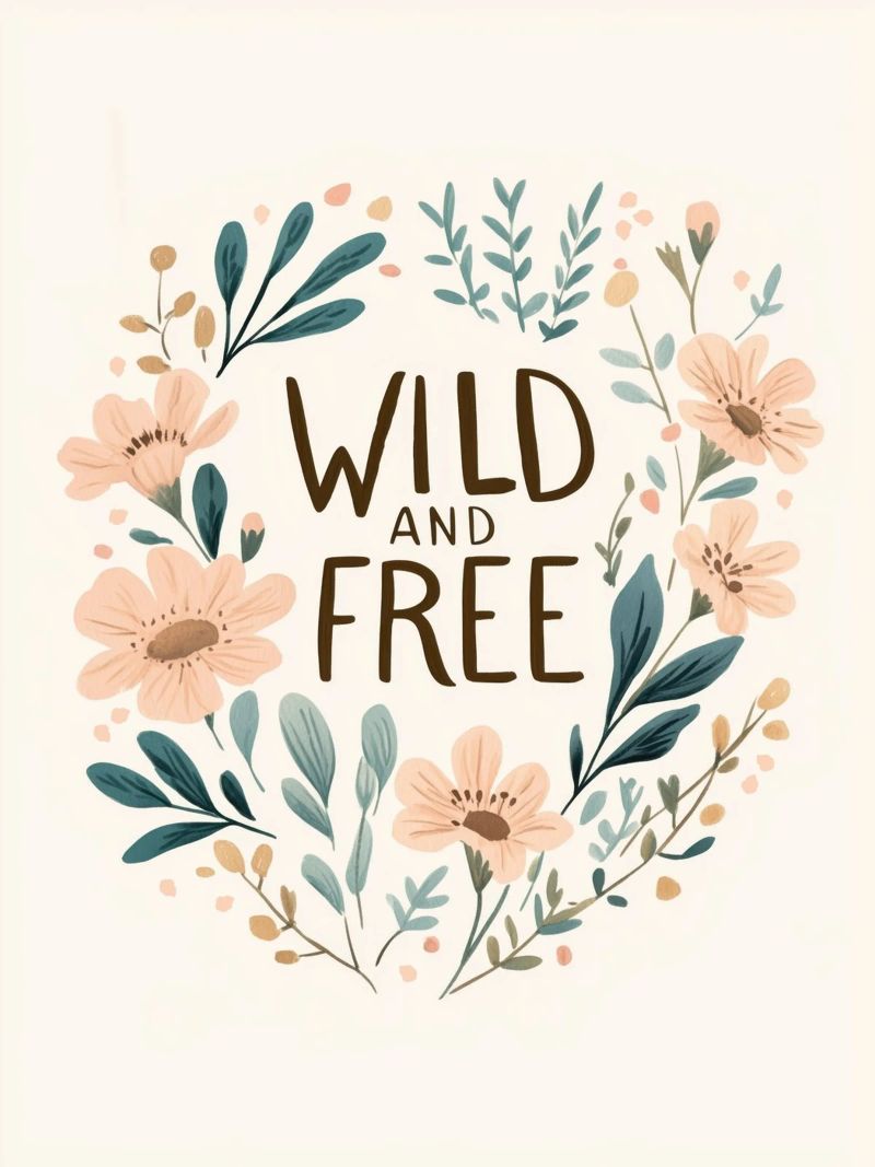 Wild And Free (Version 1) alluminio dibond da treechild