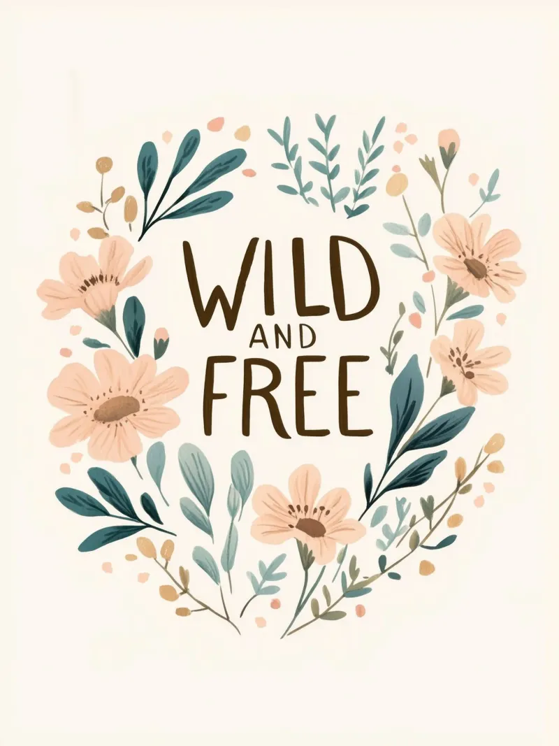 Wild And Free (Version 1) plexiglass da treechild