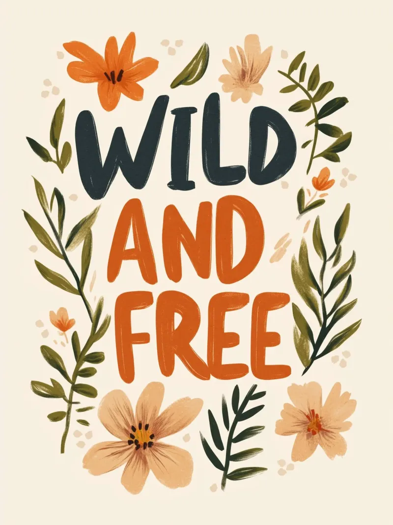 Wild And Free (Version 2) alluminio dibond da treechild
